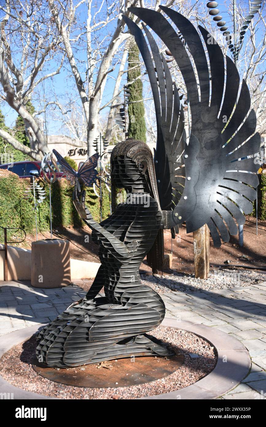 Sedona, AZ. U.S.A. 2/3/2024. Tlaquepaque Arts & Shopping Village. Renee