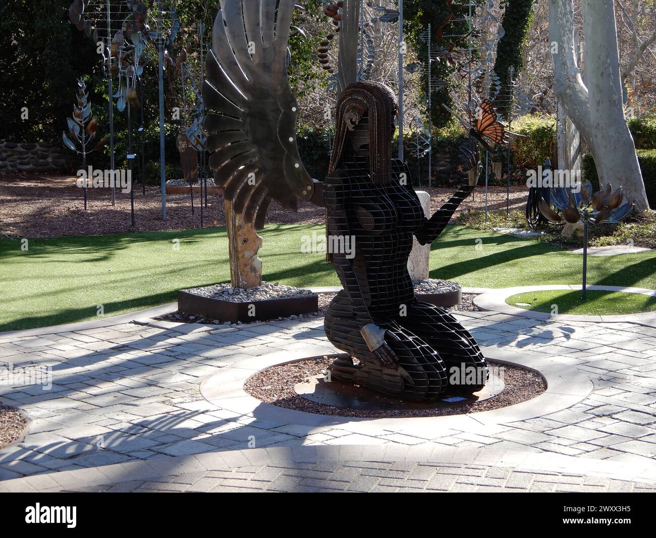 Sedona, AZ. U.S.A. 2/3/2024. Tlaquepaque Arts & Shopping Village. Renee