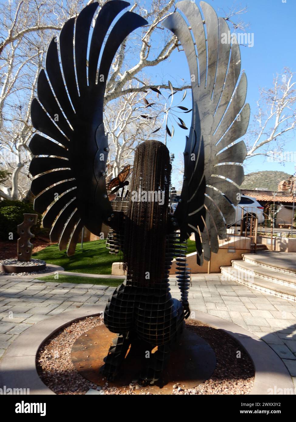 Sedona, AZ. U.S.A. 2/3/2024. Tlaquepaque Arts & Shopping Village. Renee