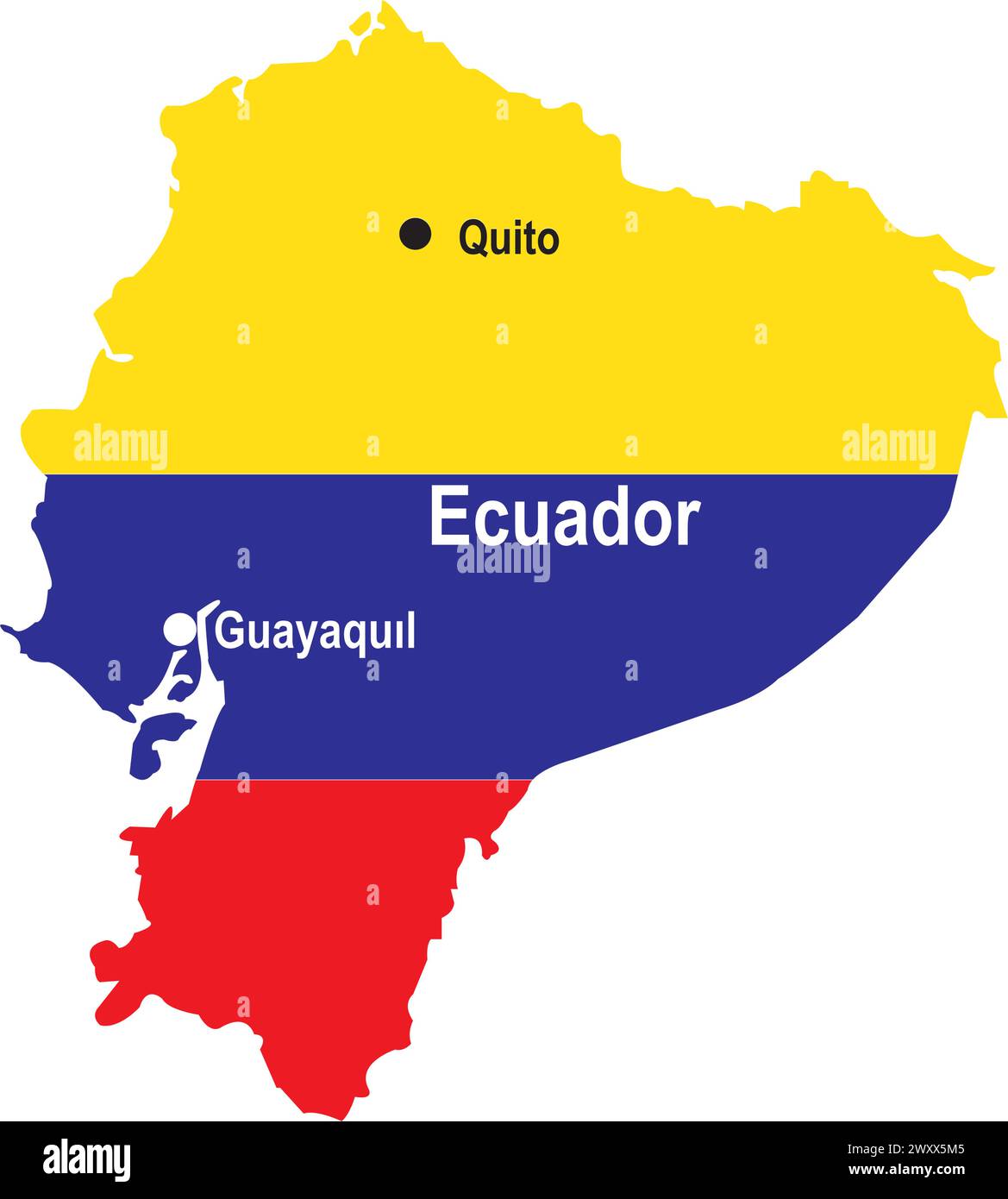 Ecuador map icon vector illustration symbol design Stock Vector Image