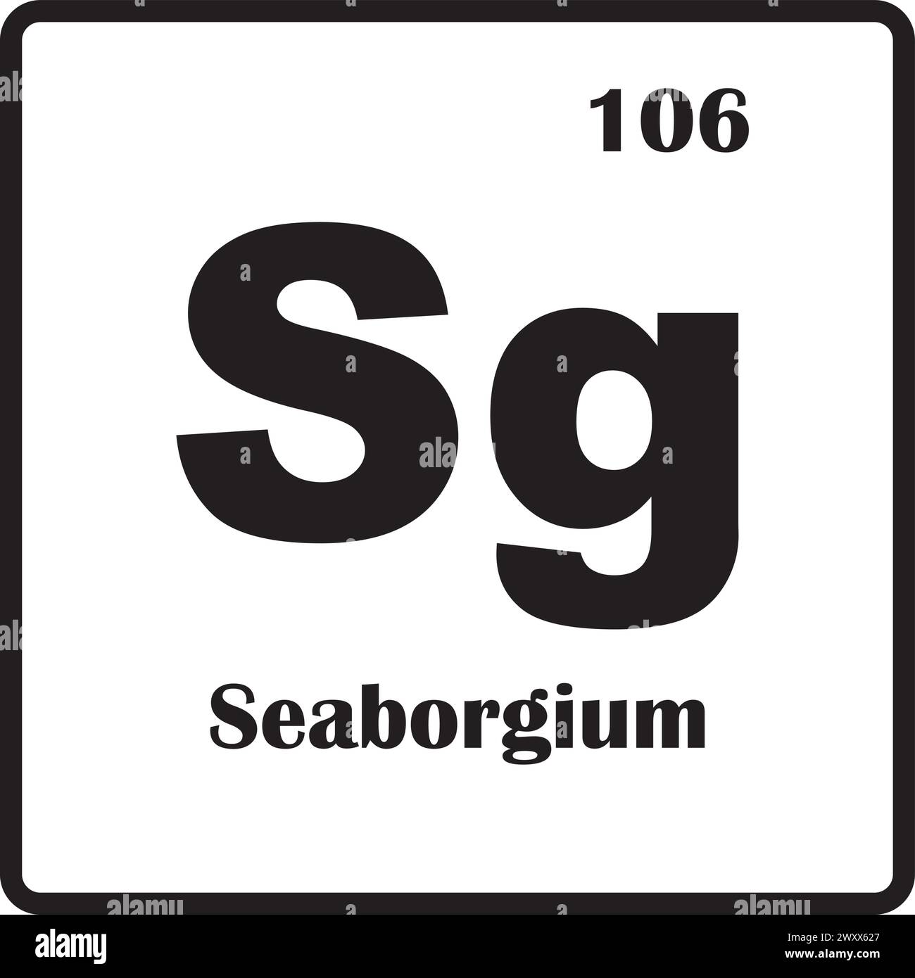Element Seaborgium icon,vector illustration symbol design Stock Vector ...