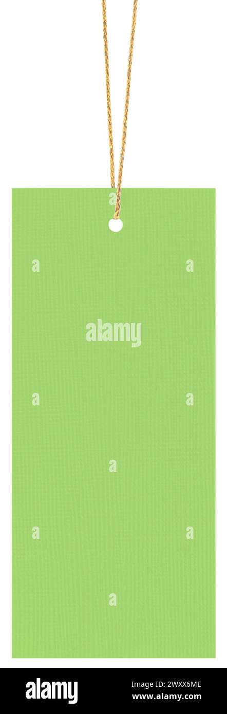 Bright Lime Green Rectangular Embossed Cardboard Sale Tag, Golden Shiny ...