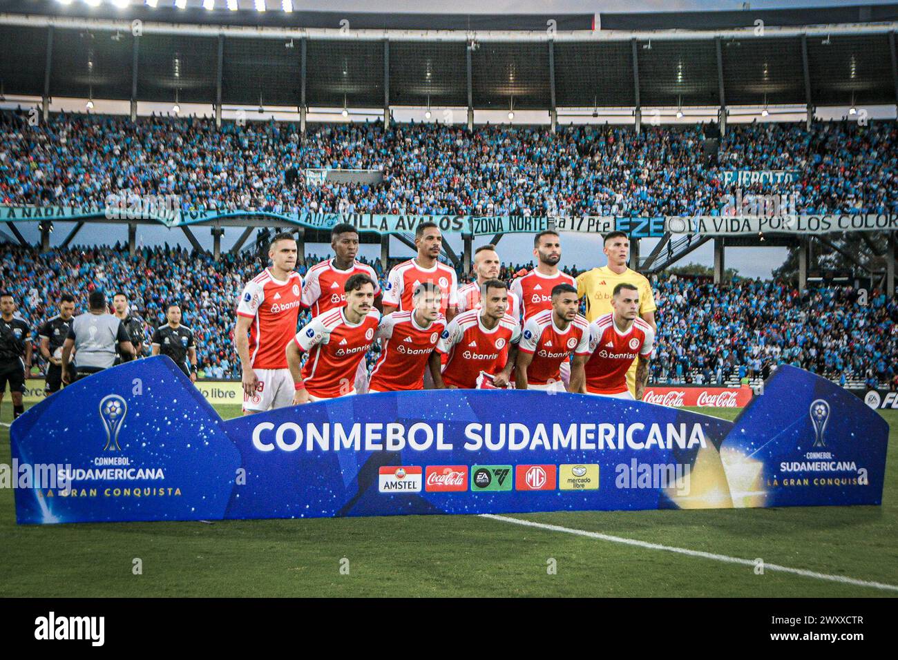Cordova, Argentina, USA. 2nd Apr, 2024. CORDOBA (AR) 02/04/2024-FOOTBALL/MATCH/INTERNATIONAL-The Internacional team, during a match between Belgrano (ARG) and Internacional (BRA), valid for the first round of the group stage of the Copa Sulamericana 2024, held at the Stadium Mario Alberto Kempes, in Cordoba, Argentina, this Tuesday evening, April 2, 2024. (Credit Image: © Richard Ferrari/TheNEWS2 via ZUMA Press Wire) EDITORIAL USAGE ONLY! Not for Commercial USAGE! Stock Photo