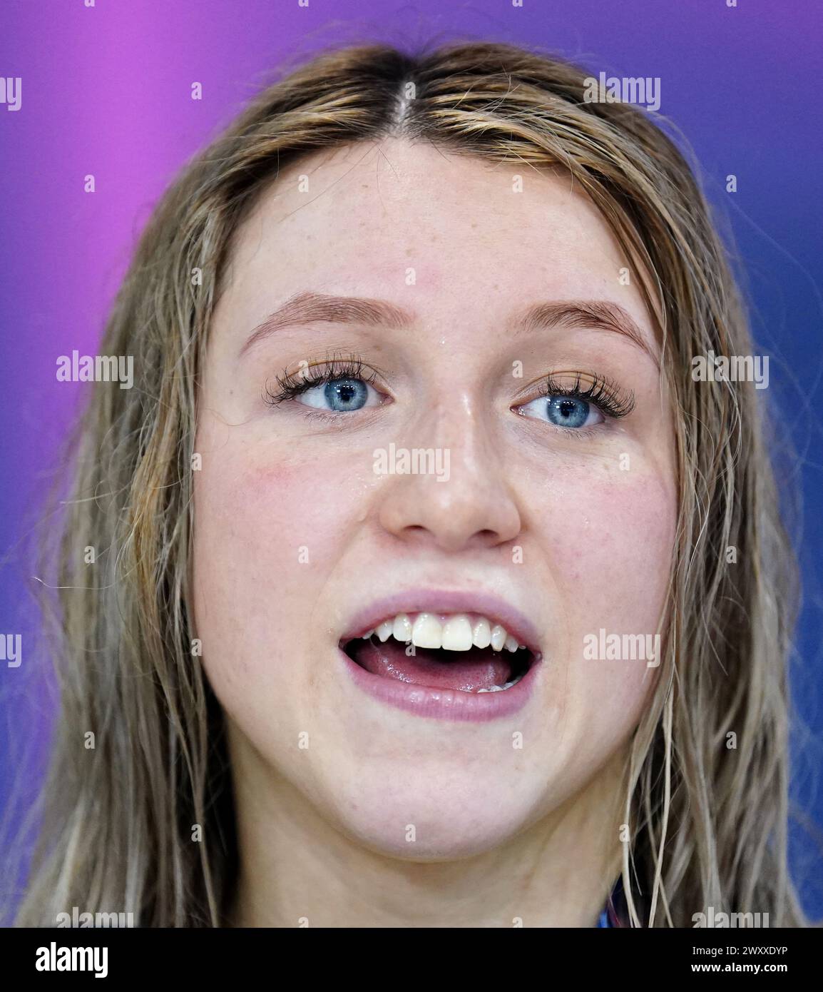 Keanna Macinnes after winning the Women's 200m Butterfly Paris on day