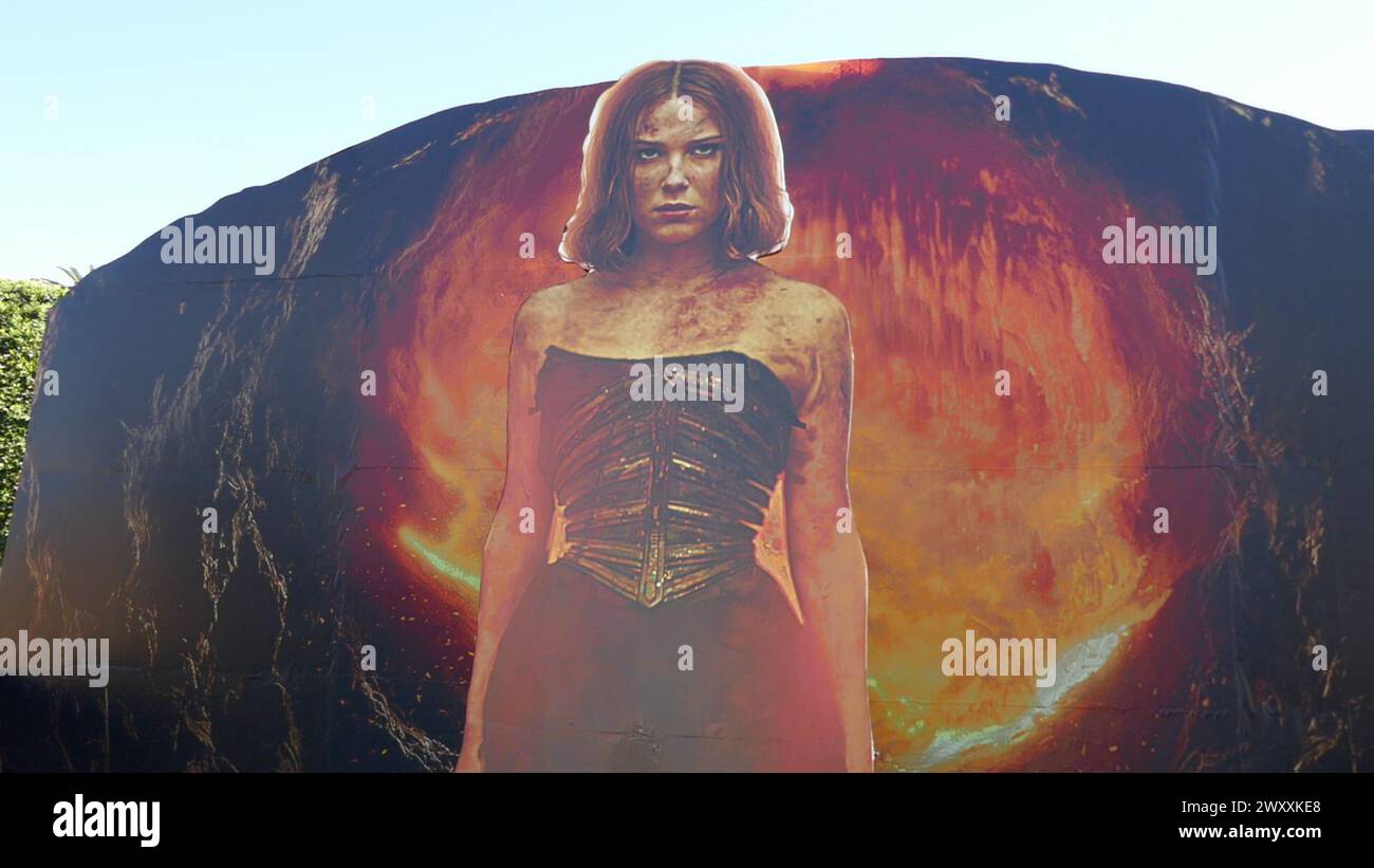 King Roderick Damsel Los Angeles, California, USA 2nd April 2024 Millie Bobby Brown Damsel ...