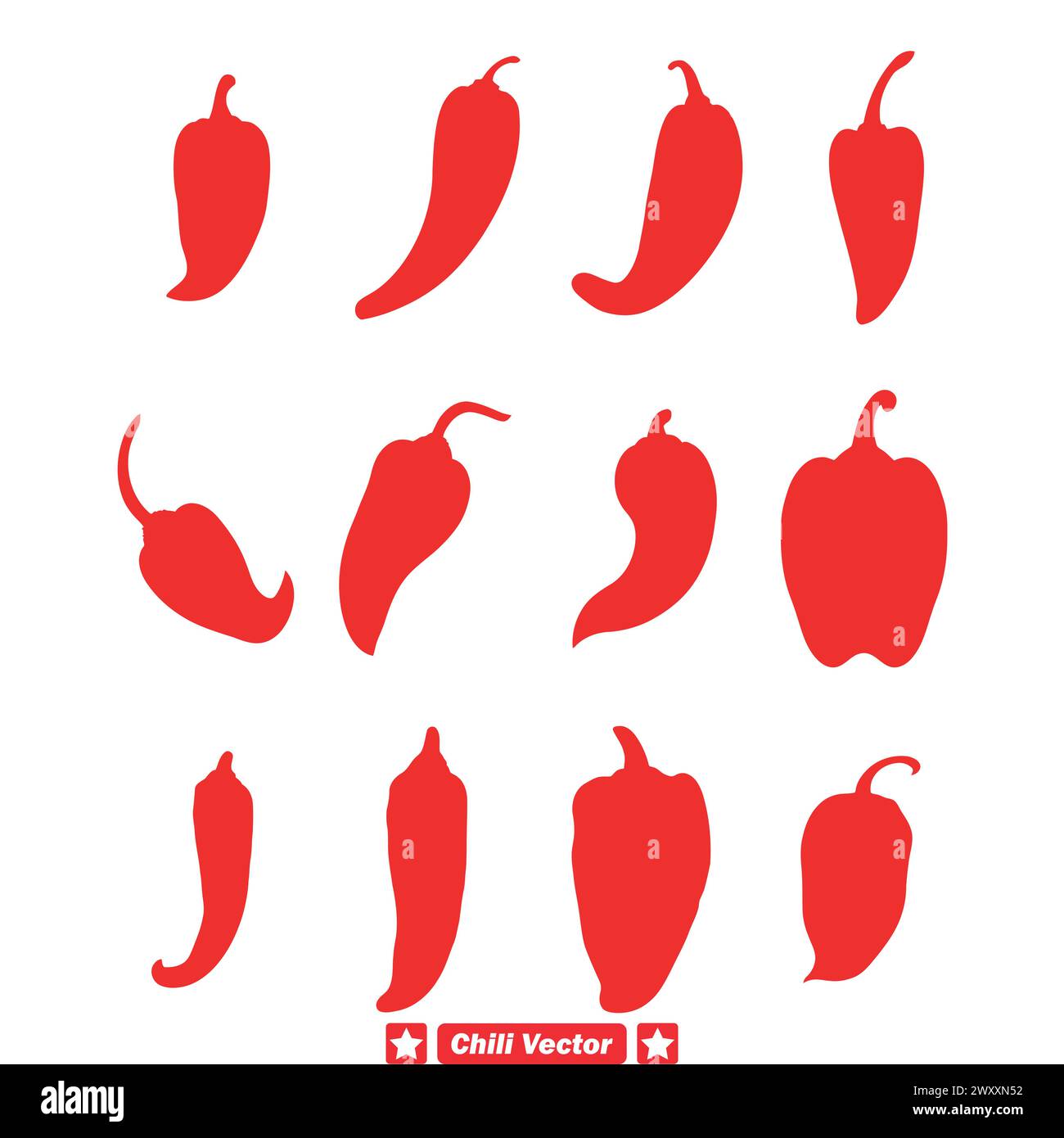 Chili Passion Vibrant Vector Collection Inspire Your Culinary 