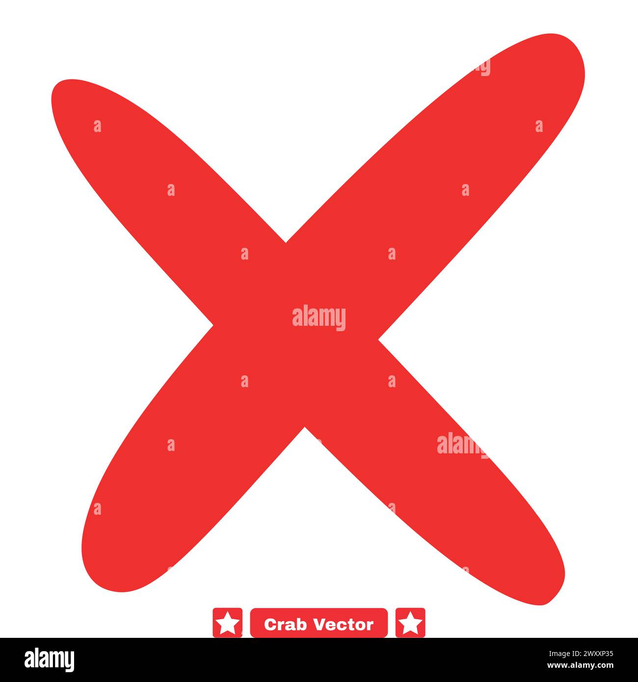 Fail Sign Vector Pack Cross Icons as Symbols of Errors, Failures, and Misjudgments in Design Stock Vector