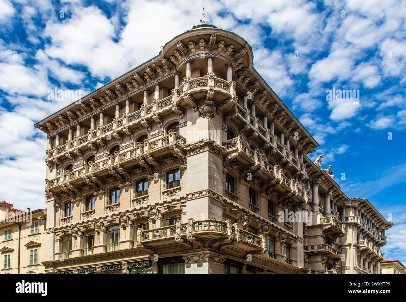 Casa Smolars, house facade in the old town, Trieste, harbour town on the Adriatic, Friuli, Italy, Trieste, Friuli, Italy Stock Photo