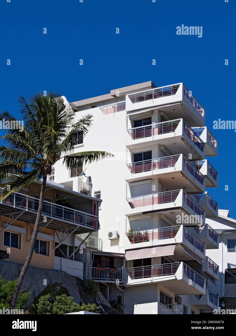 South Pacific Cruise / Modern Apartment Buildings in Noumea, New