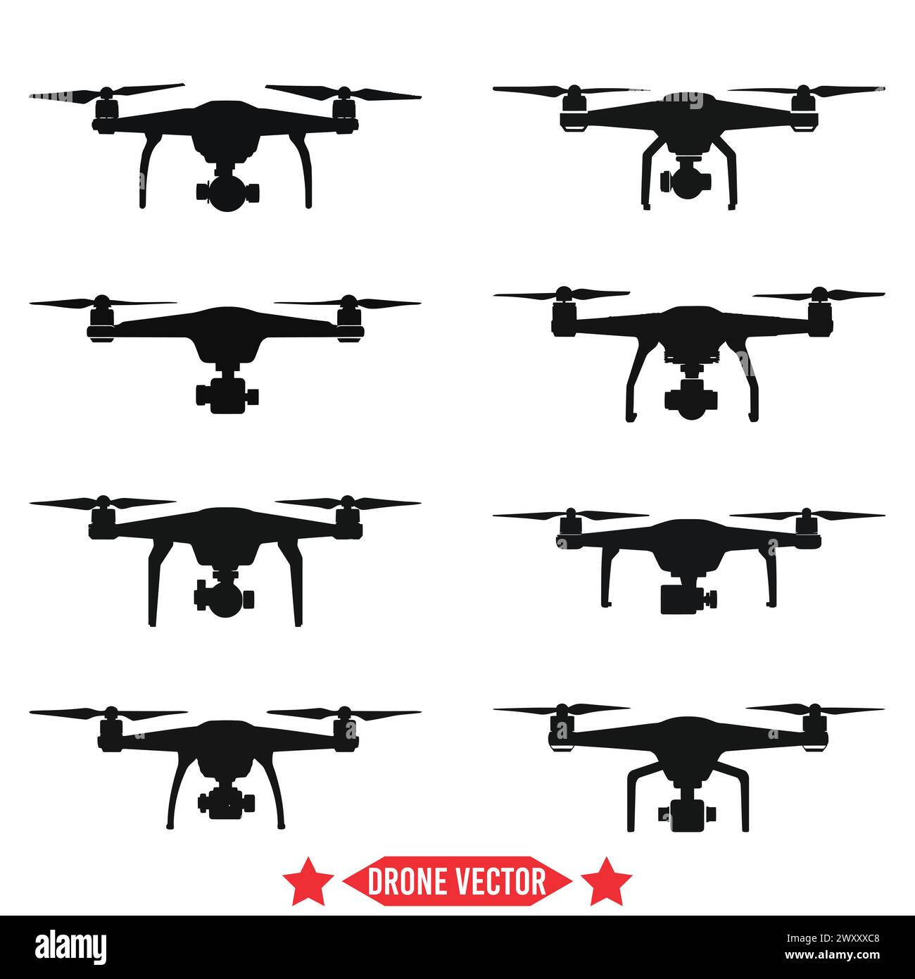 Winged drones Cut Out Stock Images & Pictures - Alamy