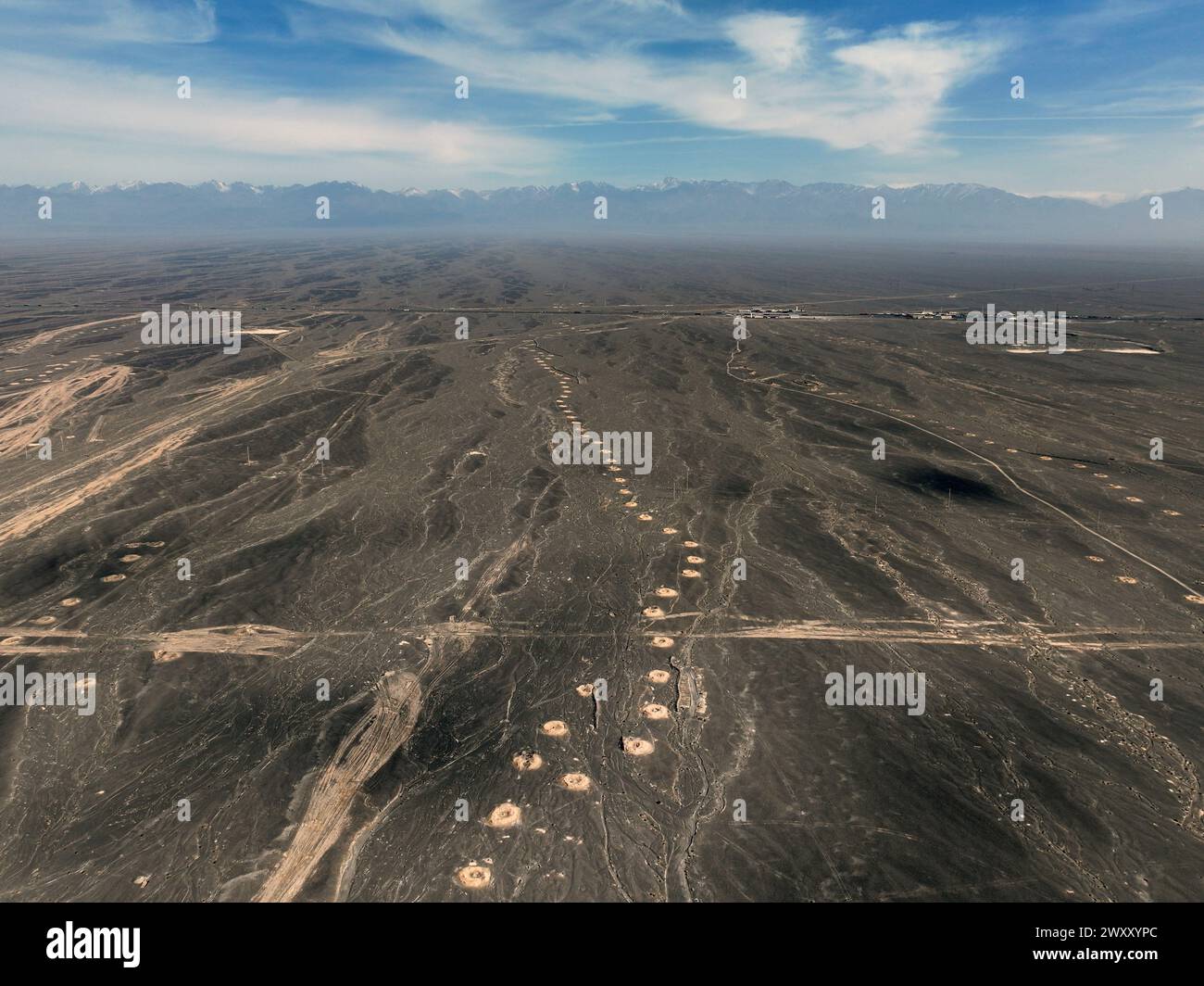 Hami, China. 03rd Apr, 2024. HAMI, CHINA - MARCH 31, 2024 - An aerial ...