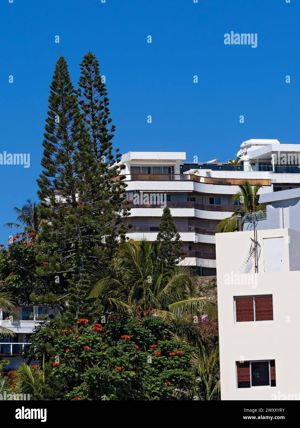 South Pacific Cruise / Modern Apartment Buildings in Noumea, New