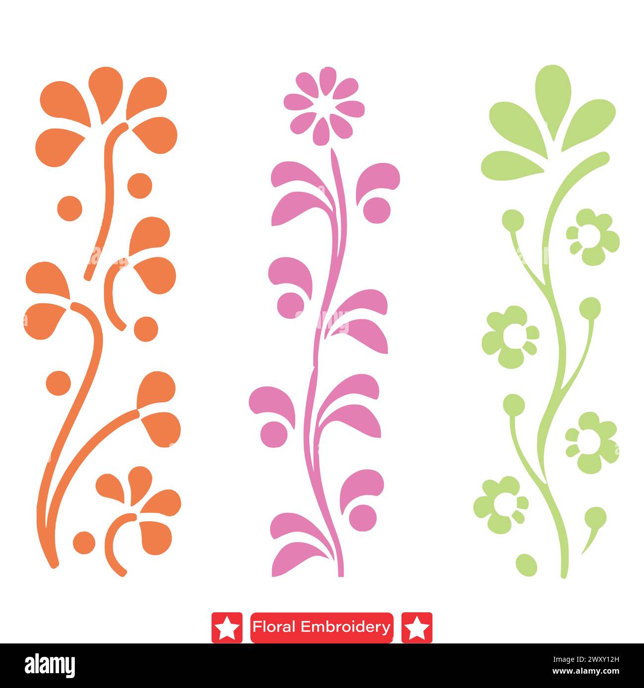 Tapestry embroidery Stock Vector Images - Alamy