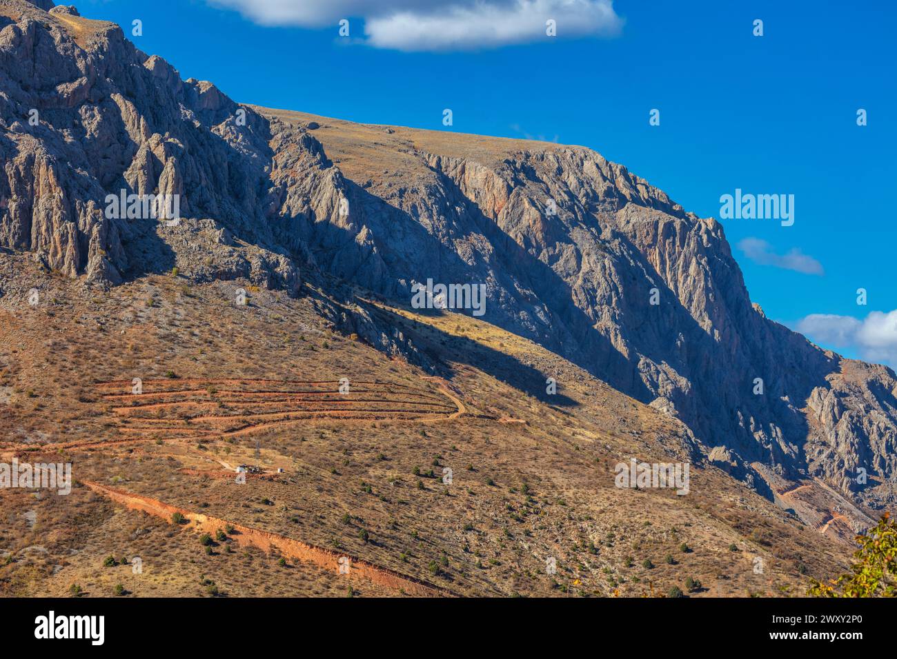 Mountain landscape, Apcaga, Kemaliye, Erzincan Province, Turkey Stock Photo
