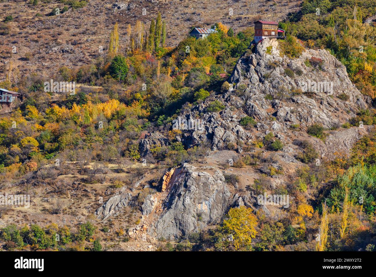 Mountain landscape, Apcaga, Kemaliye, Erzincan Province, Turkey Stock Photo
