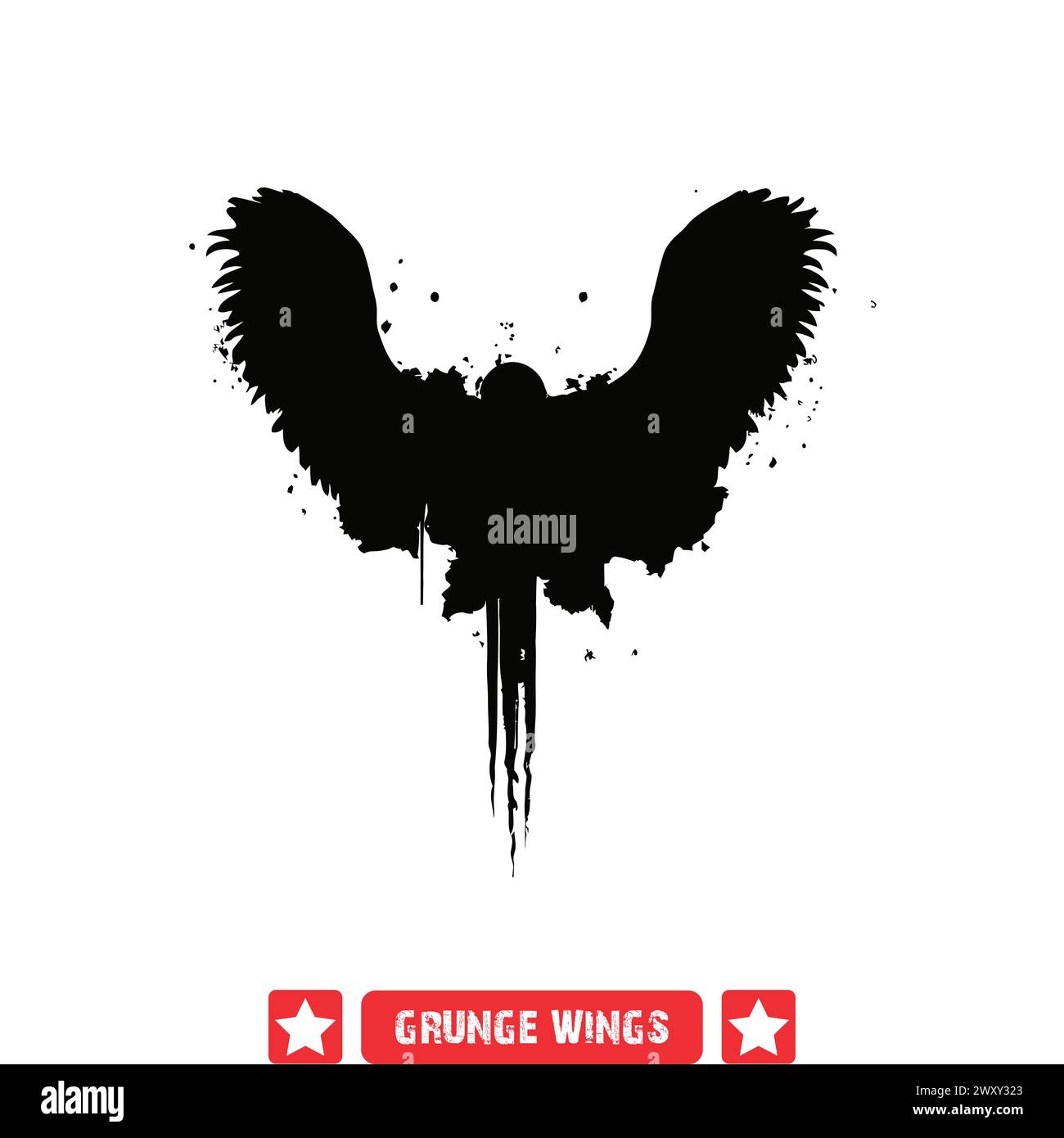Gothic Grunge Wings Pack Intriguing Vector Silhouettes for Digital Art