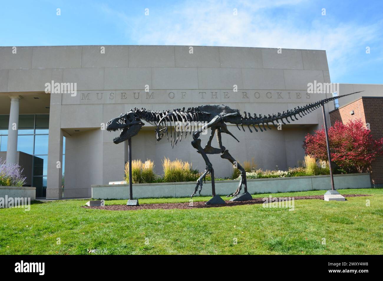 Bozeman, Montana: September 25, 2023: Exterior of the Museum of the Rockies in the state of Montana, USA Stock Photo