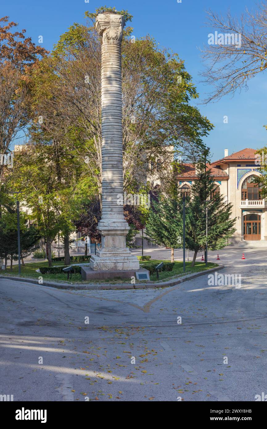 Column of Julianus, Belkis Minaresi, 362, Ankara, Turkey Stock Photo
