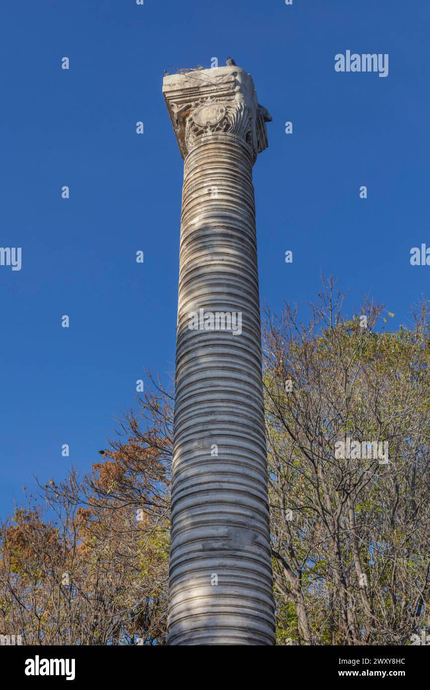 Column of Julianus, Belkis Minaresi, 362, Ankara, Turkey Stock Photo