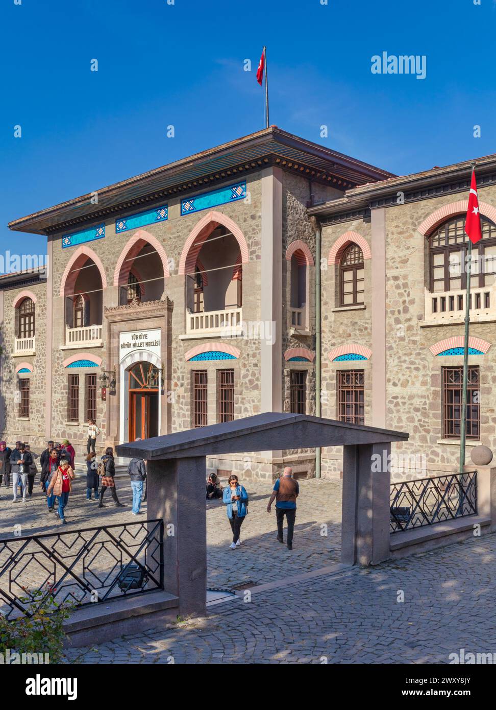 Vintage building of Republic Museum, Grand National Assembly of Turkey, Turkiye buyuk millet meclisi, 1924, Ankara, Turkey Stock Photo