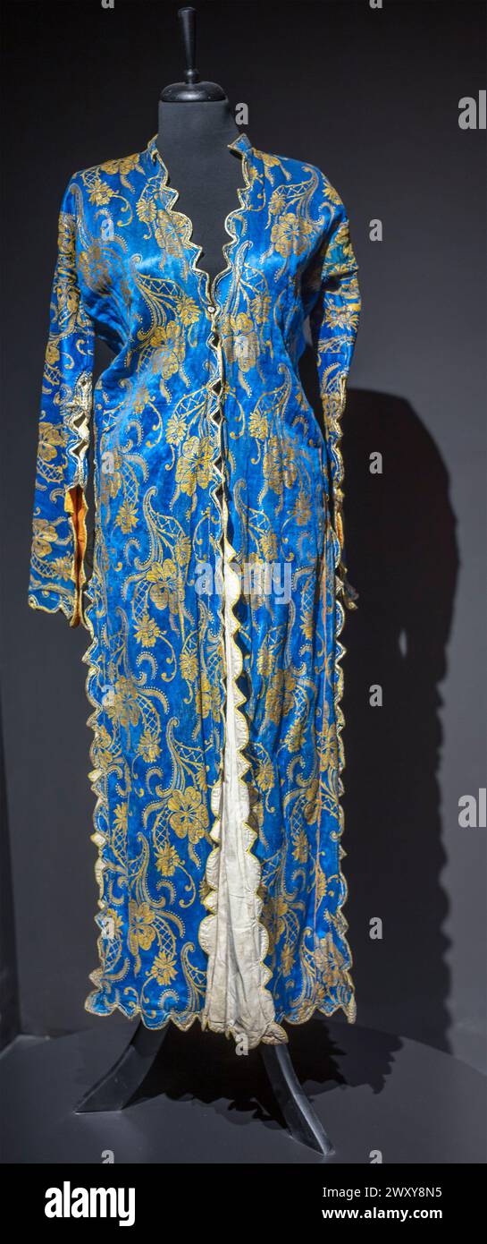 Female dress, Ethnography Museum of Ankara, Ankara, Turkey Stock Photo