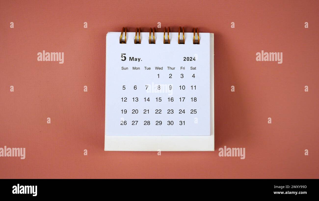 2024 May calendar with free space Stock Photo