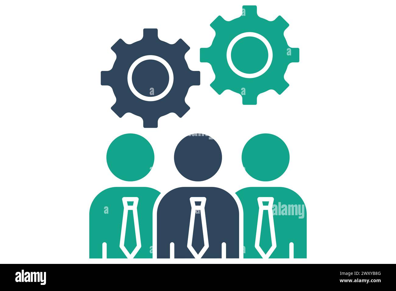 Icon workforce development Cut Out Stock Images & Pictures - Alamy