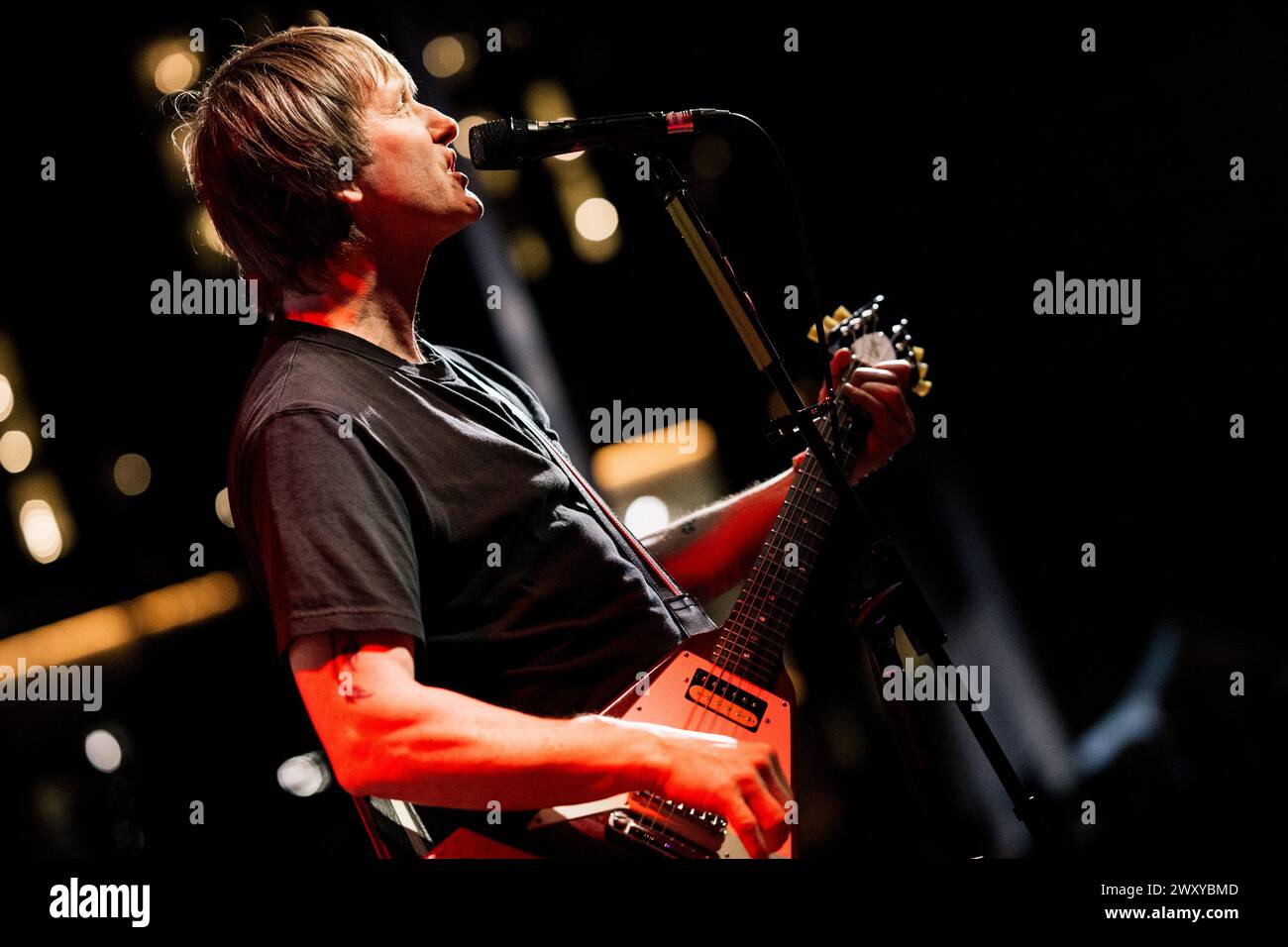 Ash perform on the British Music Embassy stage at SXSW 2024. Stock Photo
