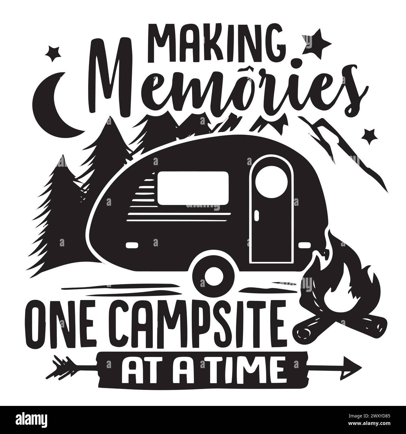 Personalized Couple Flag Sign - Gift Idea For Him/Her/Couple/Camping Lovers - Making Memories One Campsite At A Time