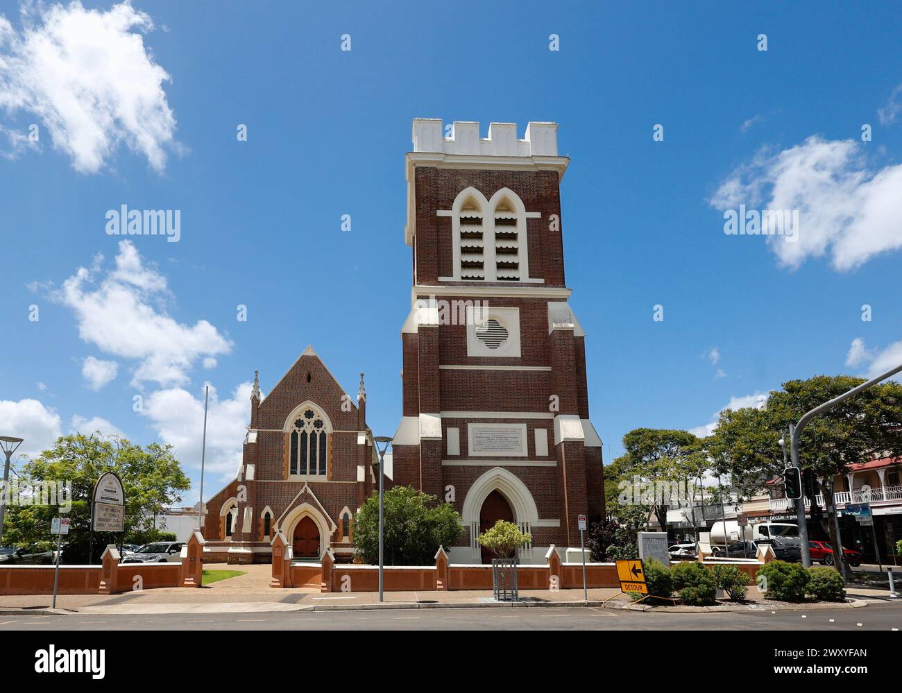 St Paul's Anglican Church and bell tower, Maryborough, Queensland, Australia Stock Photo