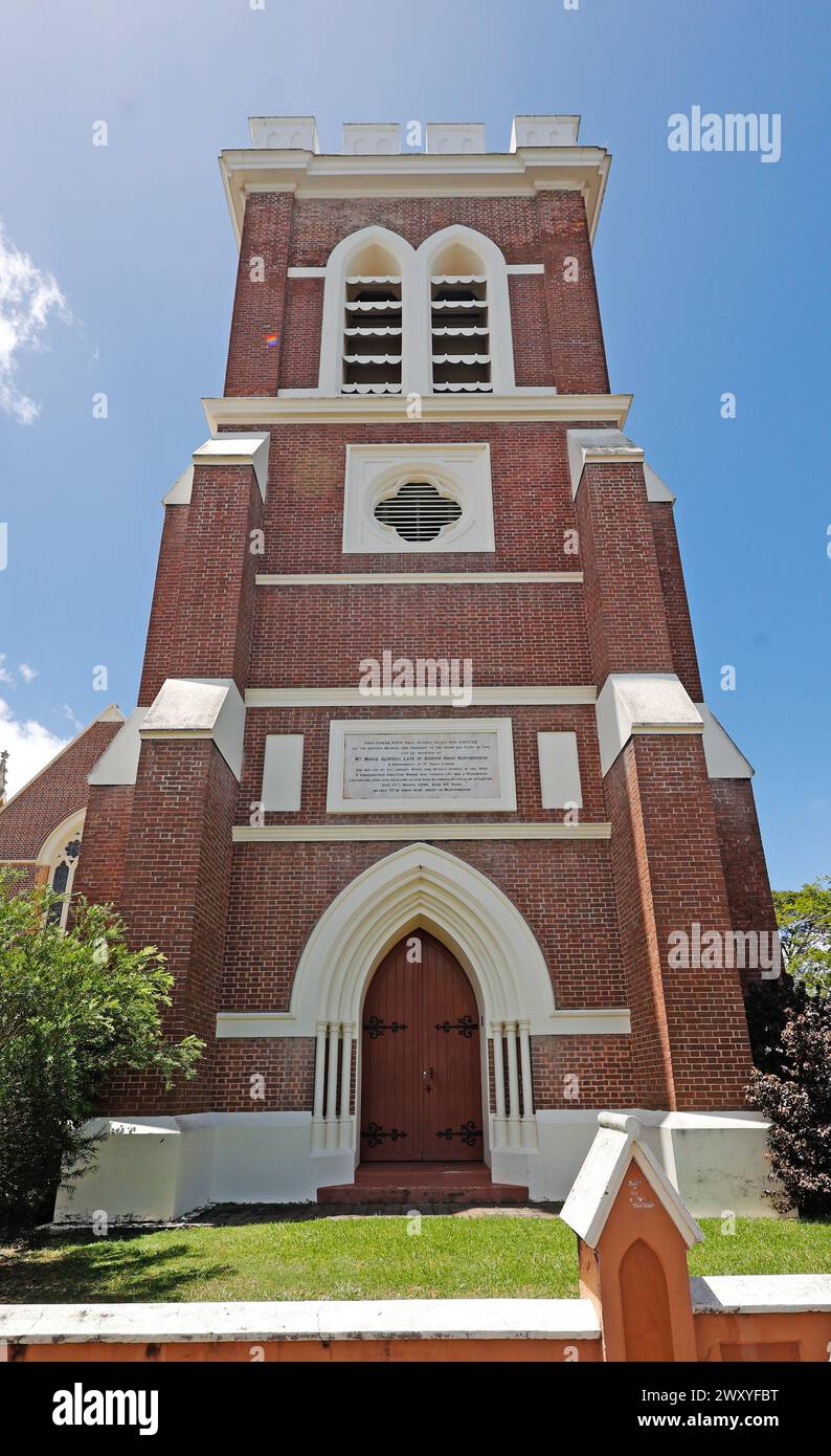 Bell tower of St Paul's Anglican Church ,Maryborough, Queensland, Australia Stock Photo
