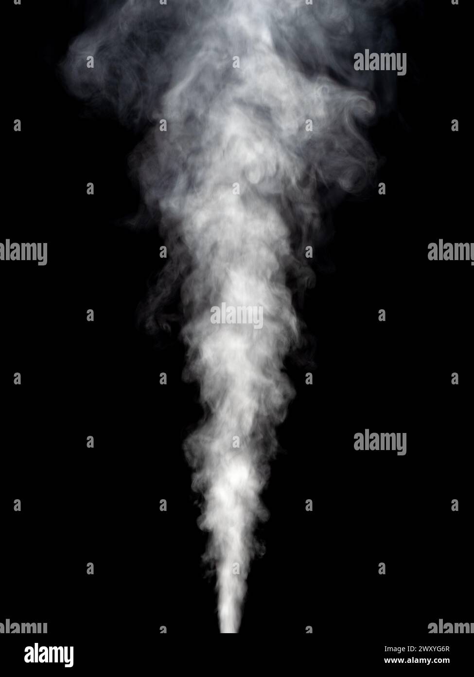 Abstract smoke steam isolated on a black background Stock Photo - Alamy