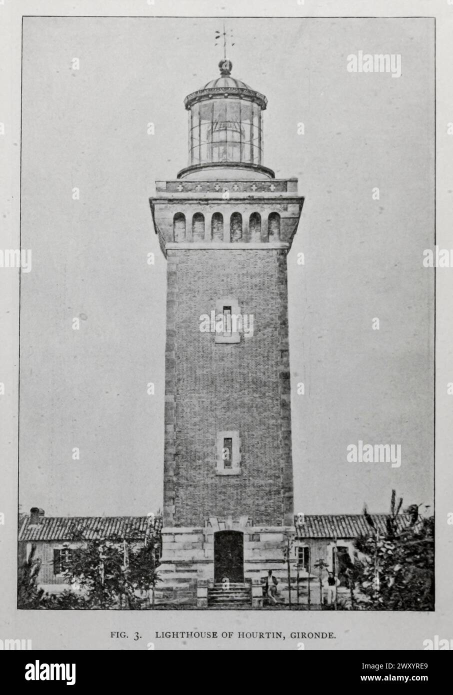 from the Article THE LATEST IMPROVEMENTS IN THE FRENCH LIGHTHOUSE SYSTEM. By Jacques Boyer. from The Engineering Magazine Devoted to Industrial Progress Volume XVI October 1898 - March 1899 The Engineering Magazine Co Stock Photo
