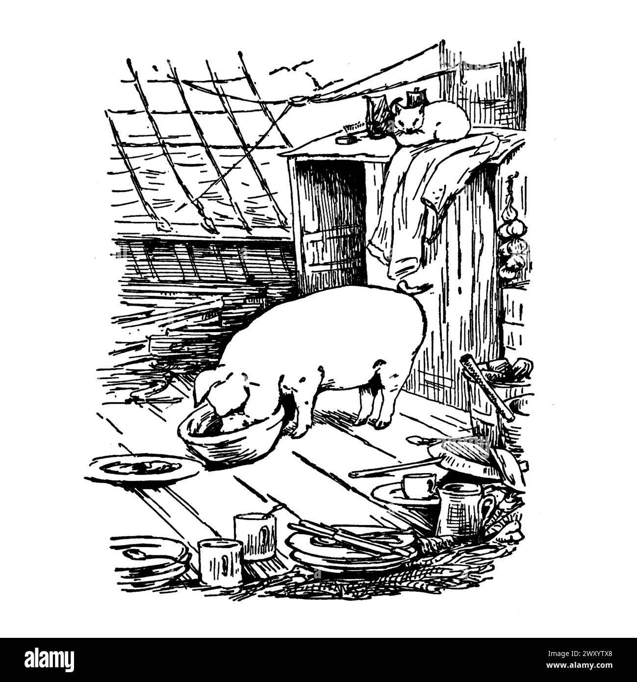 The tale of little Pig Robinson by Potter, Beatrix 1866-1943 Publication date 1920 Stock Photo
