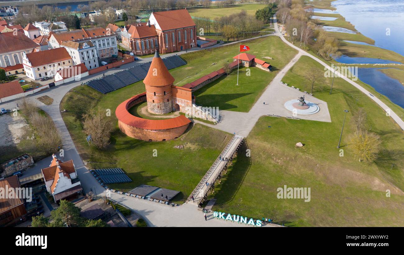 The Kaunas castle in Kaunas, Lithuania Stock Photo