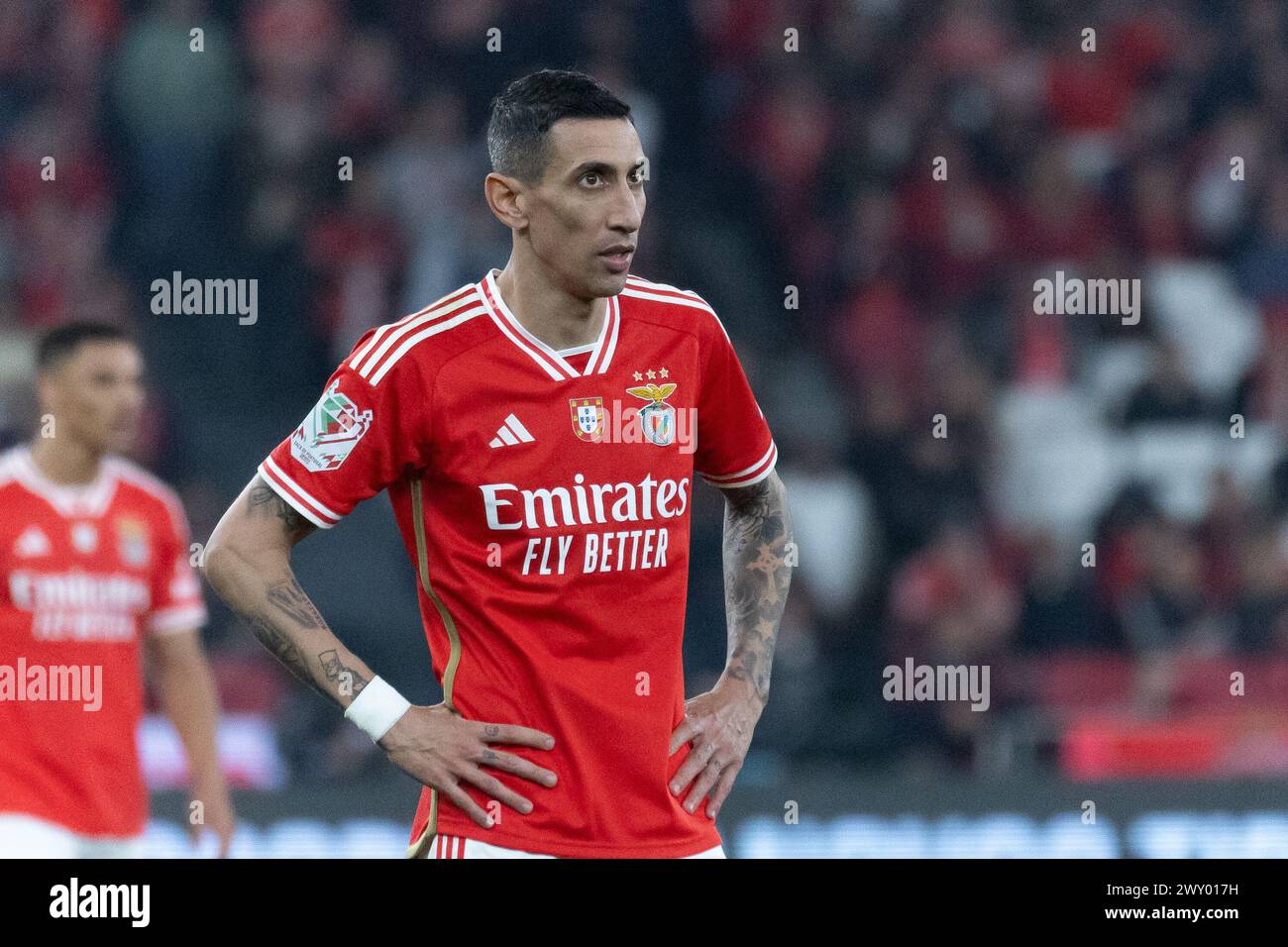 Enfant Maillot Angel Di Maria #11 Rouge Blanc Tenues Domicile 2025/26 T-Shirt