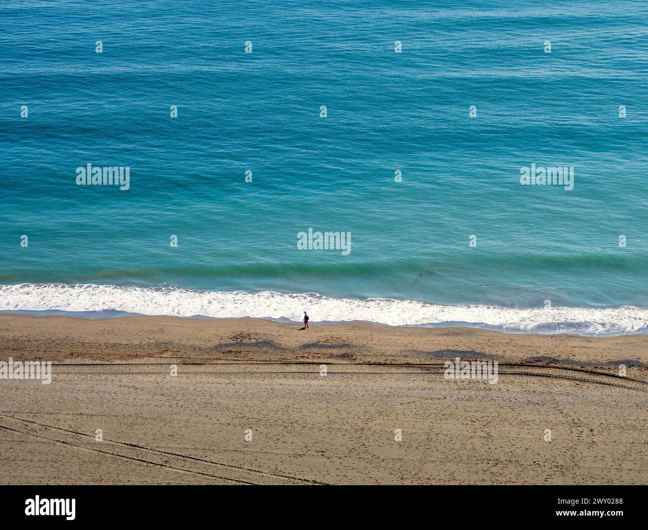 Sand from the beach of Estepona, Málaga Stock Photo