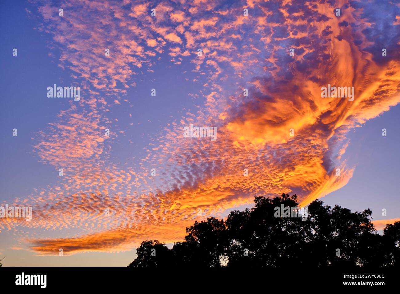 Amazing clouds. Palmela, Portugal Stock Photo