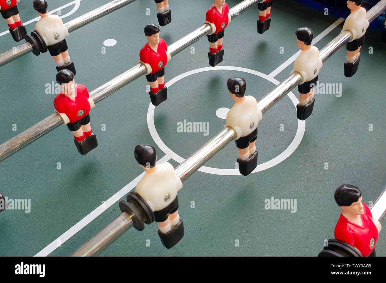 An old table football game Stock Photo