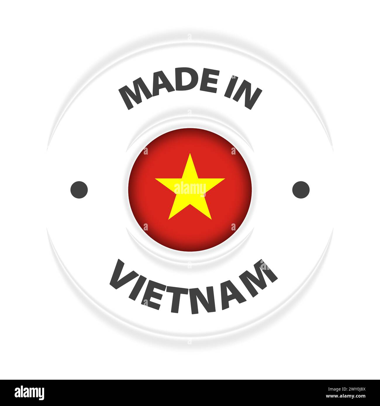 Made in Vietnam graphic and label. Element of impact for the use you want to make of it. Stock Vector