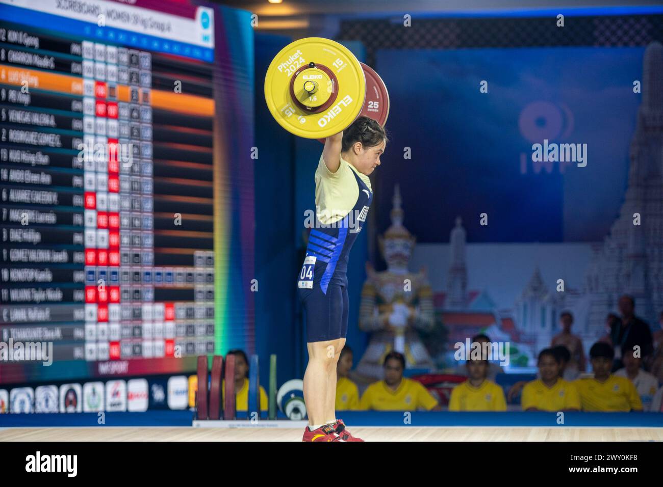 Phuket, Thailand. 3rd Apr, 2025. Luo Shifang of China competes during