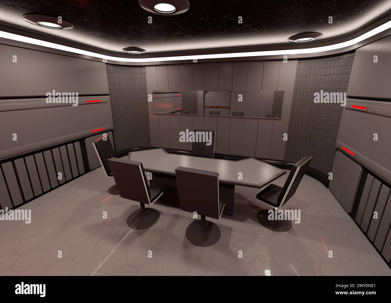 3d rendering empty meeting room hi-res stock photography and images - Alamy