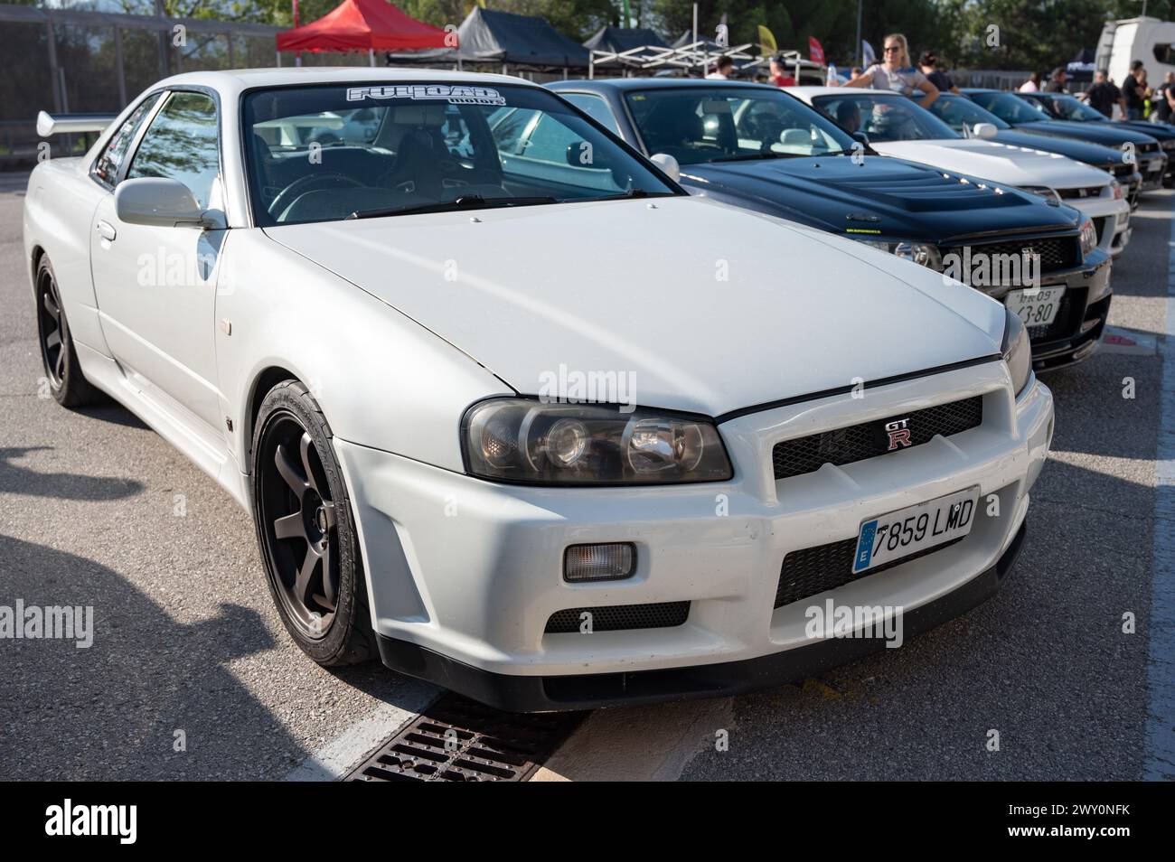 Nissan r34 gtr drift car hi-res stock photography and images - Alamy