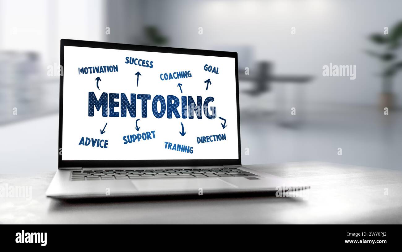 Mentoring and Mentorship guidedance Stock Photo
