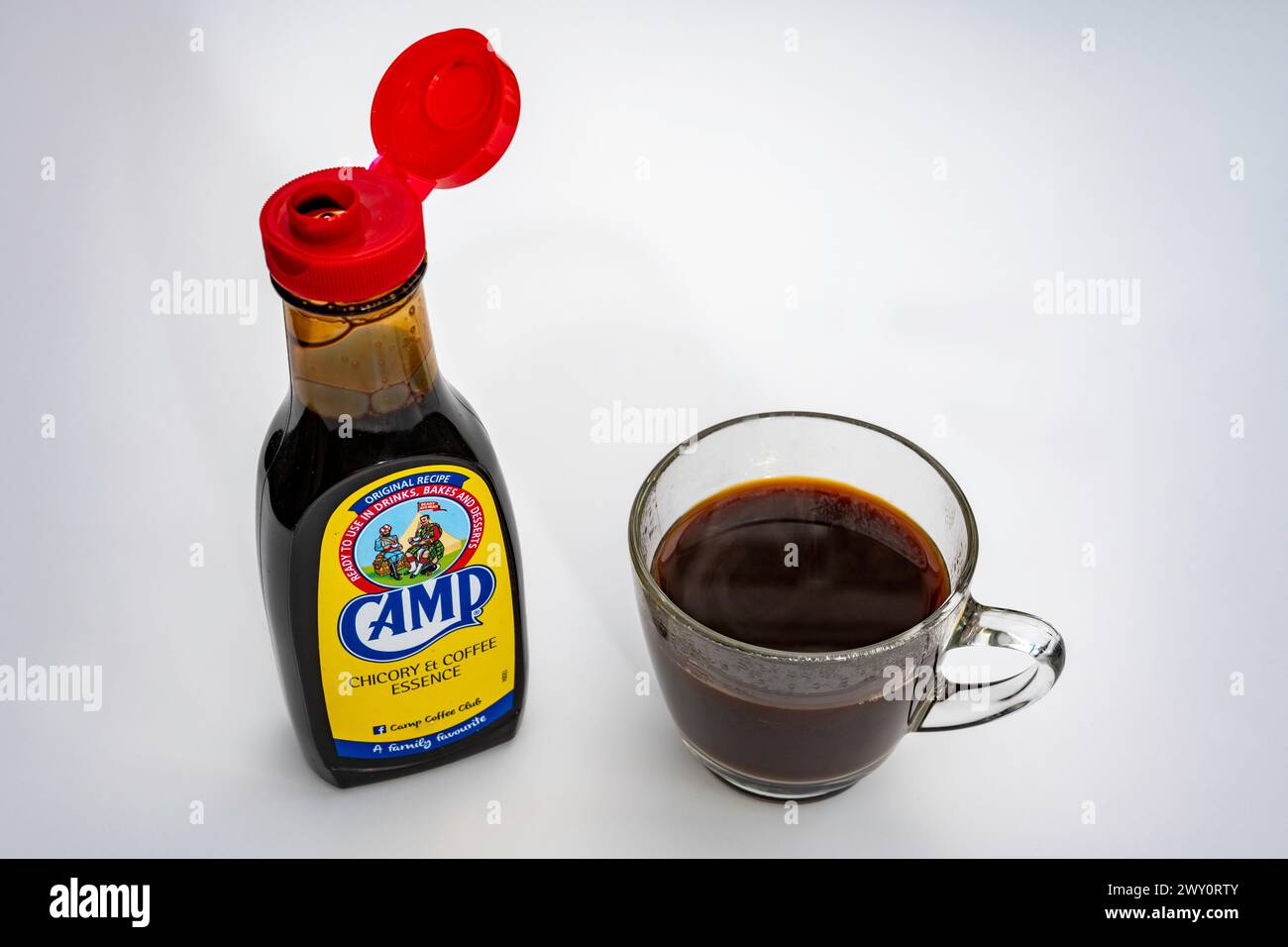 Camp chicory and coffee essence Stock Photo