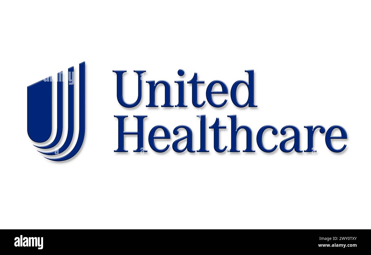 UnitedHealth health insurance and services company in USA Stock Photo
