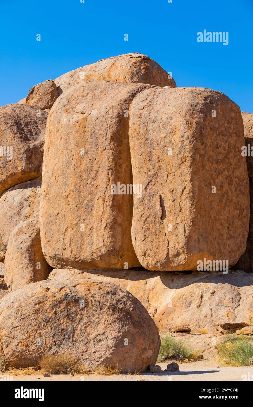 Unusual rock formation in the Richtersveld National Park, arid area of South Africa Stock Photo