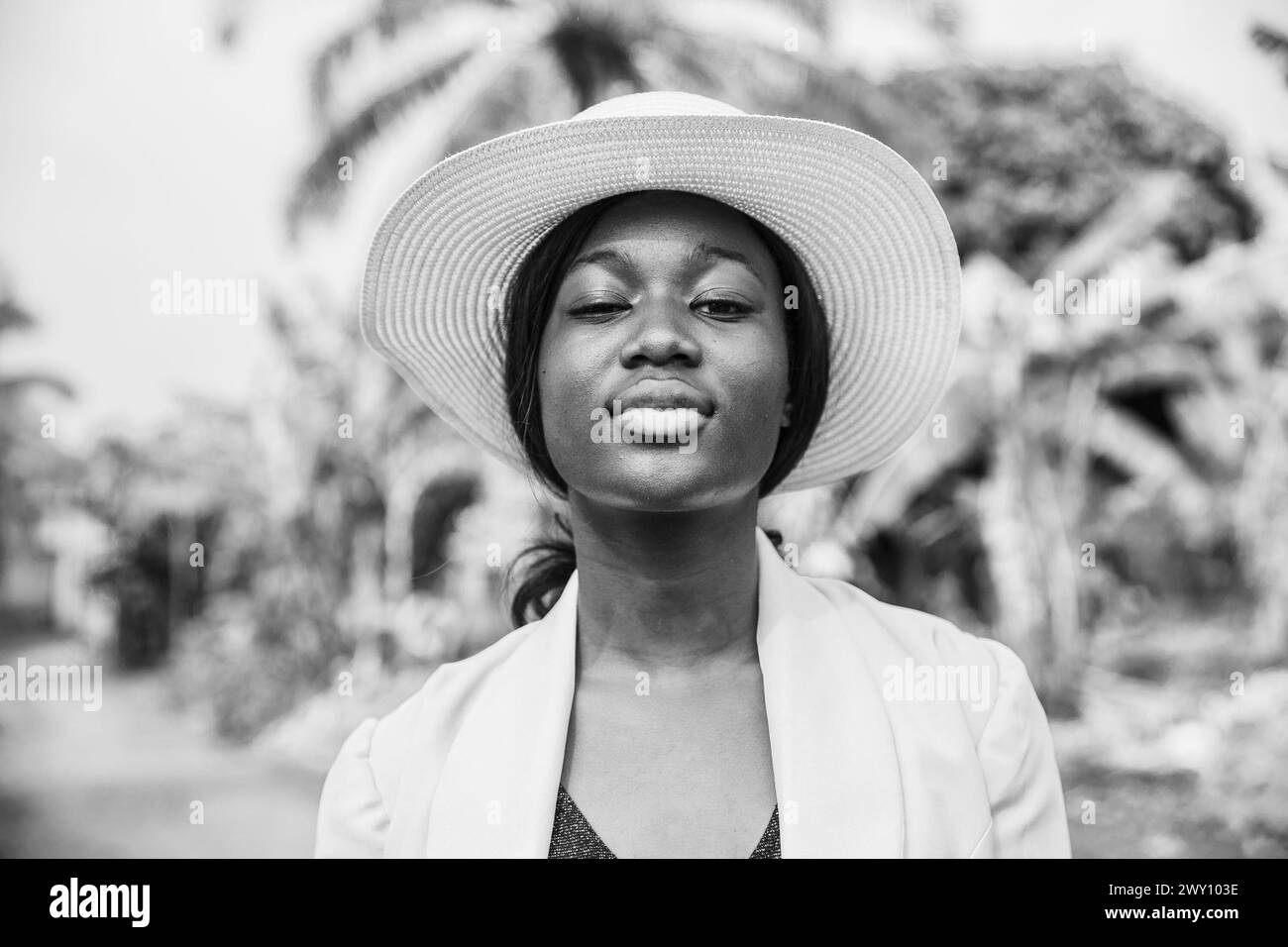 African black model Black and White Stock Photos & Images - Alamy