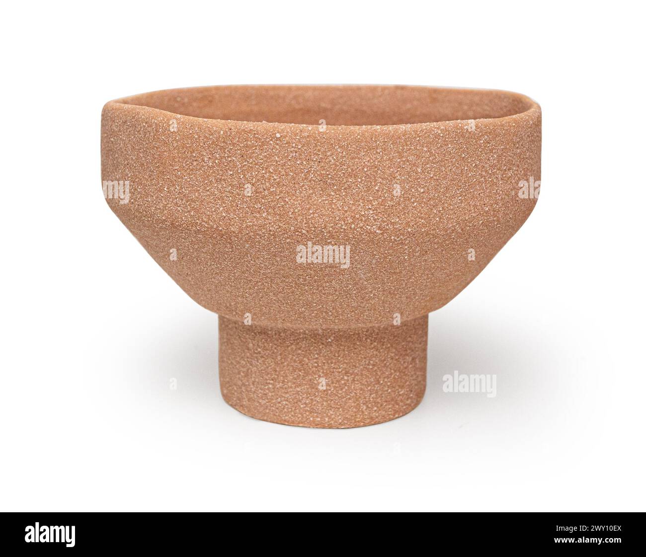 empty ceramic bowl isolated on white background with clipping path Stock Photo