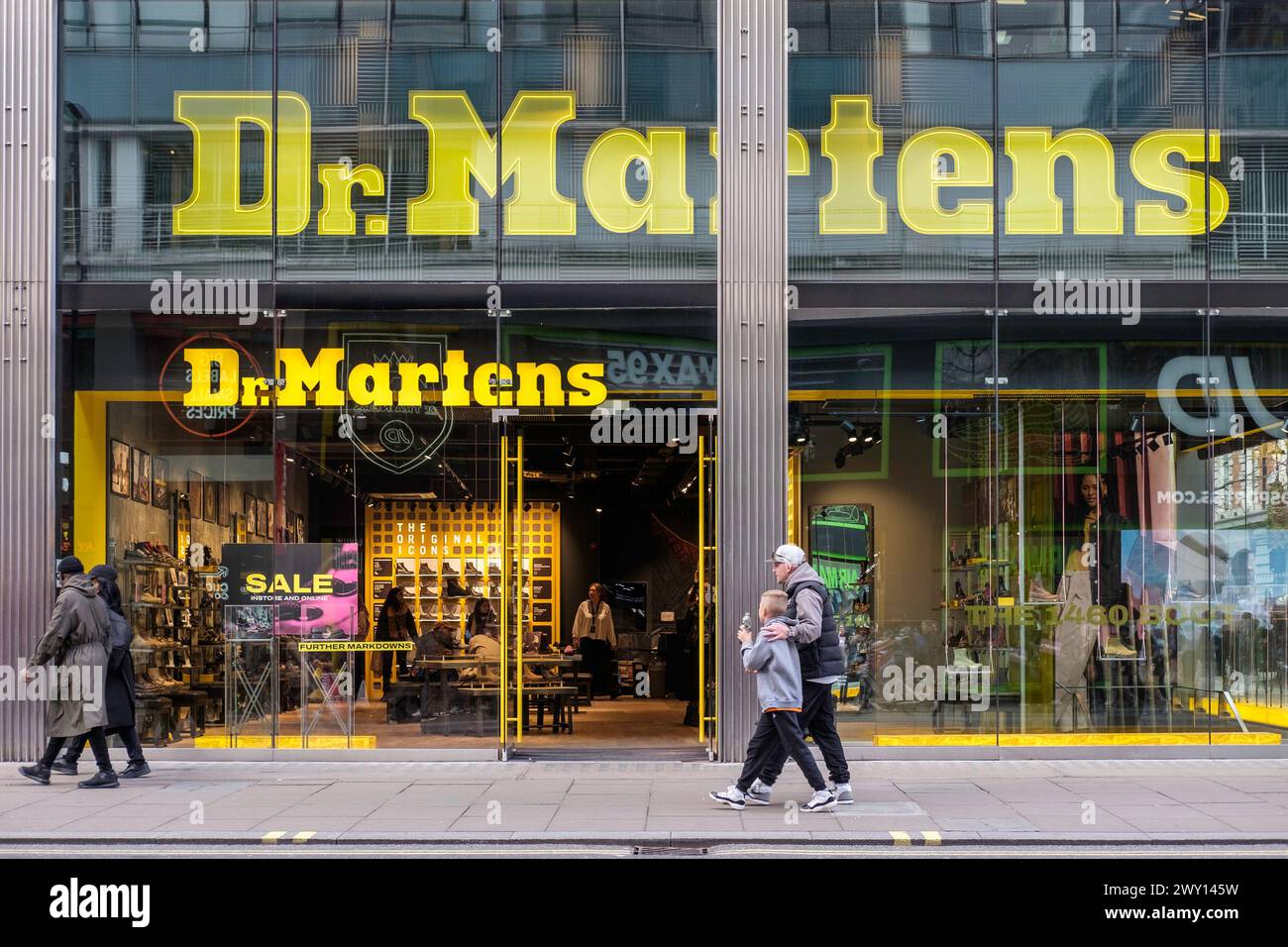Dr. Martens store, Oxford Street, London, UK Stock Photo